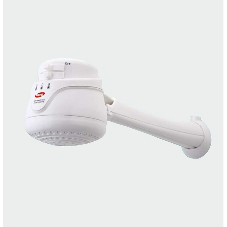 220 Volt Electric Instant Hot Water Shower Head Heater + FREE wall  support/tube Included (ducha electrica para agua caliente incluye nipple) 