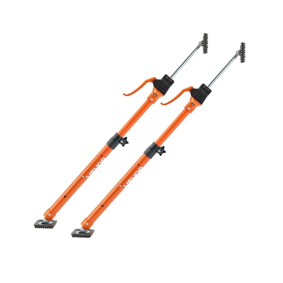 2 Pack Cabinet Jack Support Pole 25.4-45.3 Inch Steel Telescopic Support Rod 220 lbs Capacity Adjustable 3rd Hand System for Cabinet Installation Drywall Lifting Cargo Bar with Carry Bag