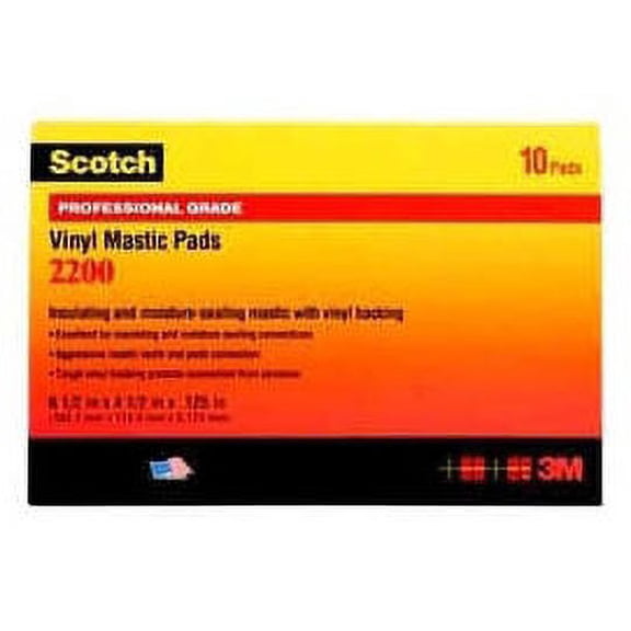2200-6-1/2X4-1/2 Vinyl Mastic 6 1/2" x 4 1/2", 10 pds/bx (Pack of 10)