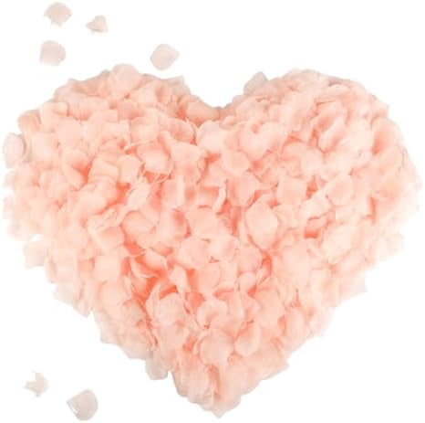 2200 PCS Silk Flower Rose Petals for Wedding Decorations (Champagne)