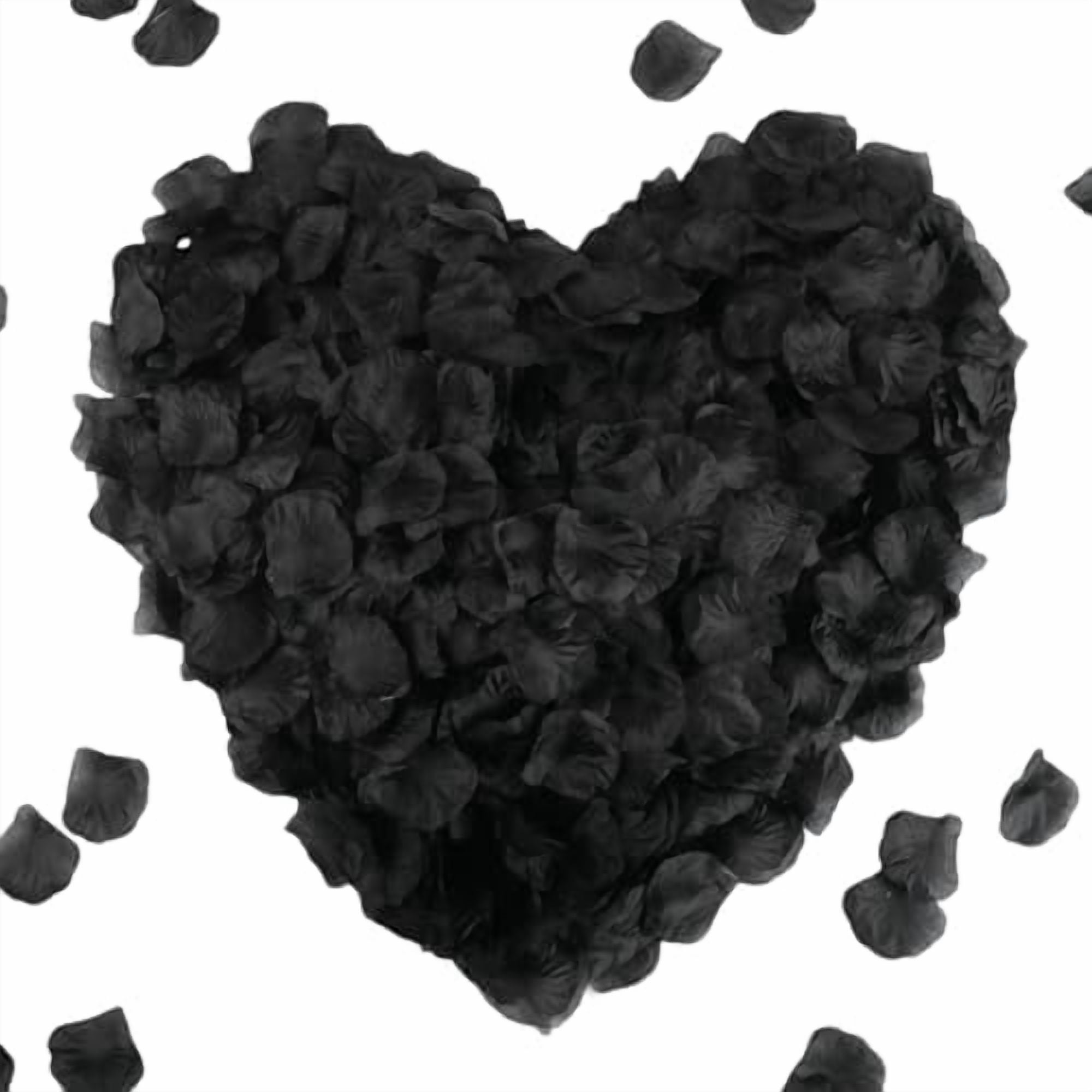 2200 PCS Silk Rose Petals for Valentine's Day,Romantic Night,Wedding,Proposal Anniversary Flower Decorations(Black)