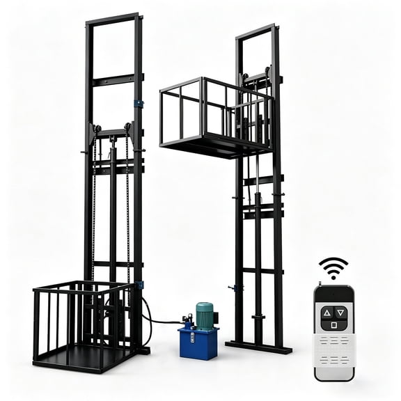 2200 lbs Electric Lift Platform Table, 6.5FT Hydraulic Lifting Height, Wall Mounted Hoist for Factory, Warehouse & Home Use,6.5FT Lifting Height