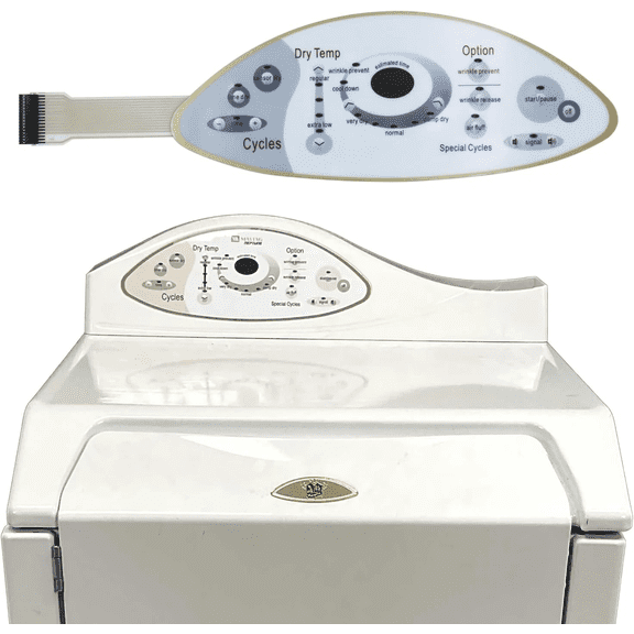 22004444 33002536 Control Panel Keypad Membrane Switch for Maytag Neptune Dryer Replacement