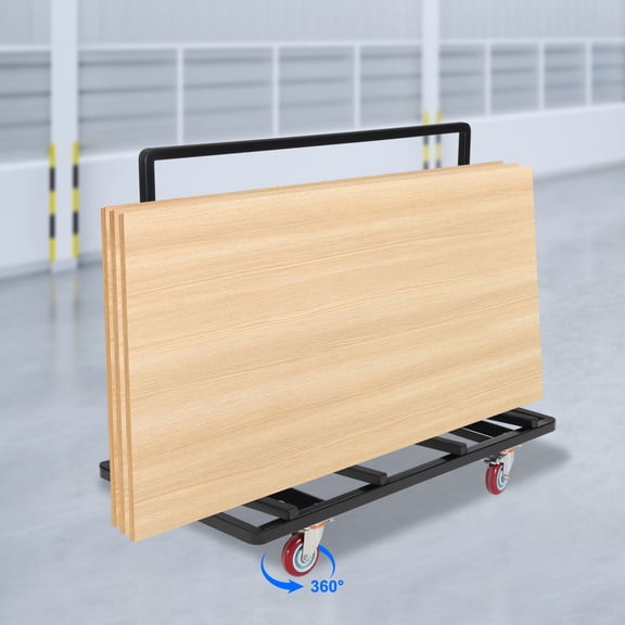 2200LBS Foldable Drywall Cart Dolly Folding Plywood Plasterboard Glass Trolley