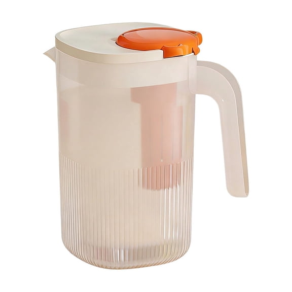 2200ML Large Capacity Cold Drink Pitcher for Home and Office Use, Slim Profile Refrigerator Safe Beverage Container for Iced Coffee and Fruit Infused Water