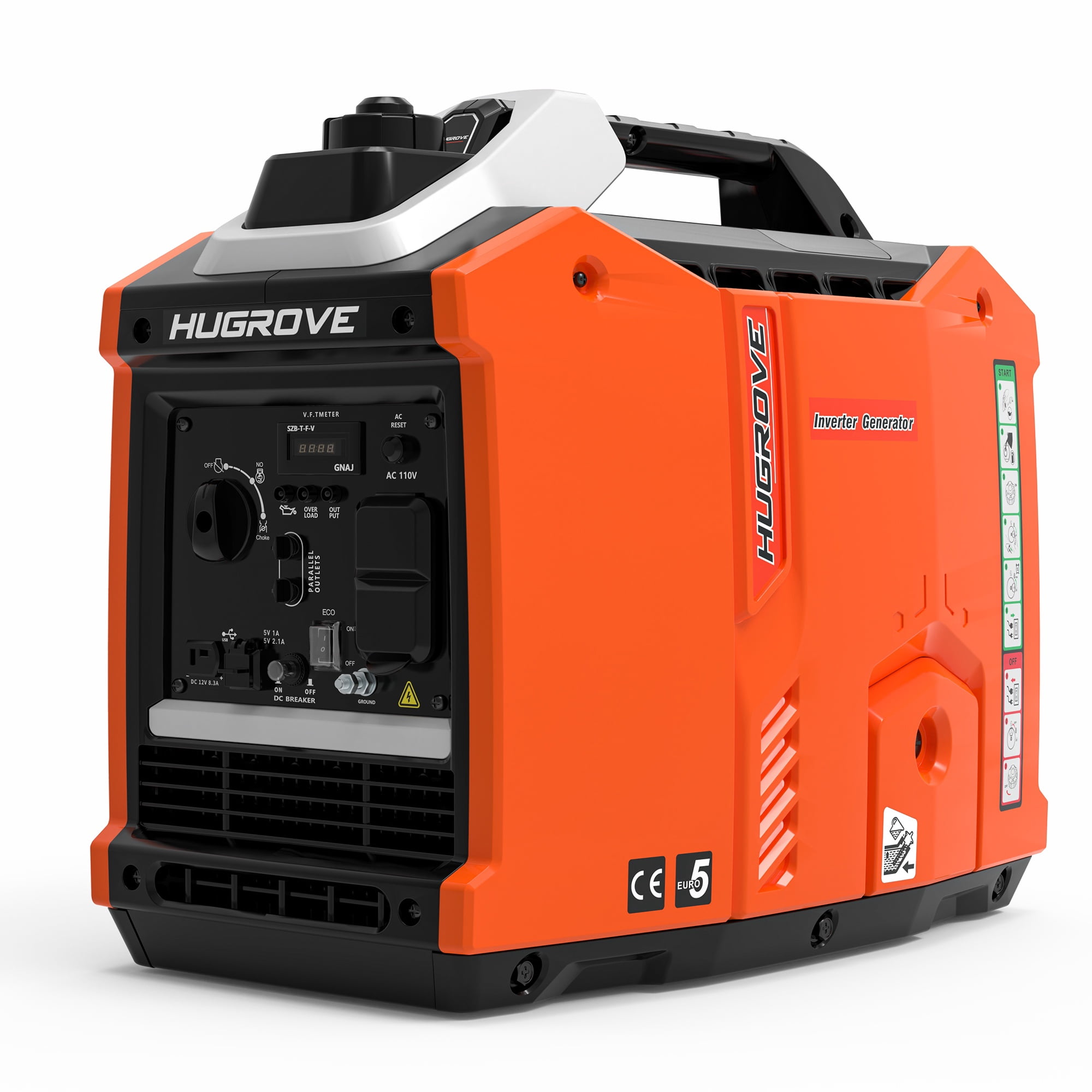 2200W Inverter Generator Gas Powered, Portable Generator for Home Camping RV Use, 79.7CC 4 Stroke EPA Compliant, 67db Super Quiet