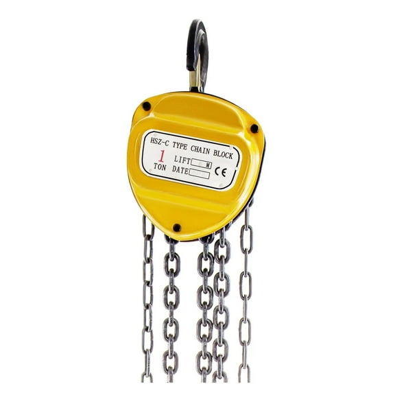 2200lbs/1ton Manual Hoist Chain Block Engine Chain Hoist With Lifting Rope ,Excellent Towing Capacity