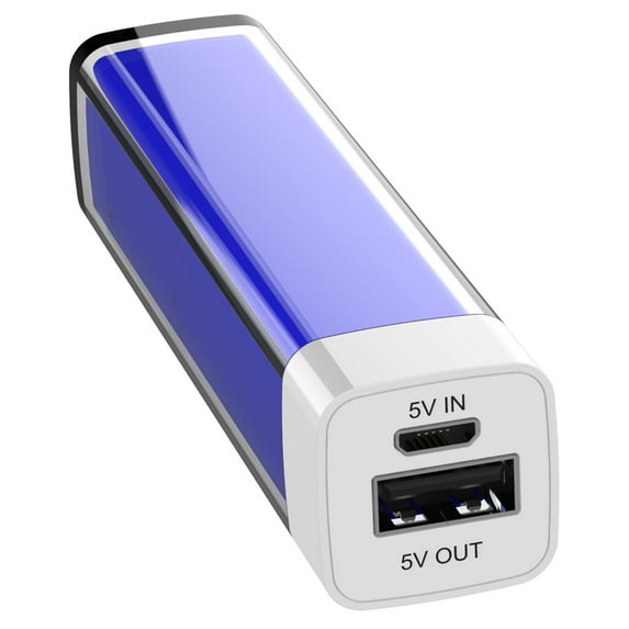2200mAH Portable Power Bank Ultra-Compact Lipstick Charge with USB Cable Mini Phone Charger, Battery Pack for iPhone, Android