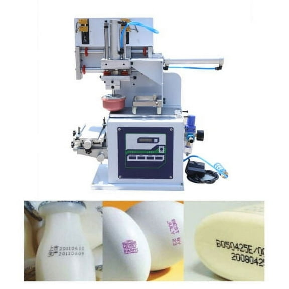 2200pcs/H Pneumatic Pad Printing Machine with Sealed Ink Printer Cups inch 4x10"