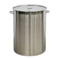 thumbnail image 1 of 220L/240Qt Stock Pot, Kitchen Equipment Polished Stainless Steel Soup Bucket Industrial Cooker, 1 of 7