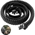 thumbnail image 1 of 220LB Paracord Rifle Sling with Swivel, Non-Slip Traditional Adjustable Gun Sling for Outdoor Hunting Shooting Camping, Black, 1 of 7