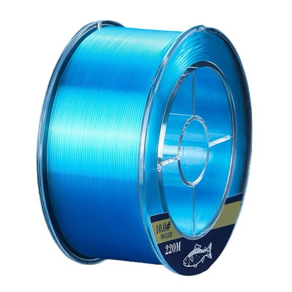 220M Fishing Line Main Line Super Strong Nylon Wire Line For Lure Sea Fishing,Blue 8.0#