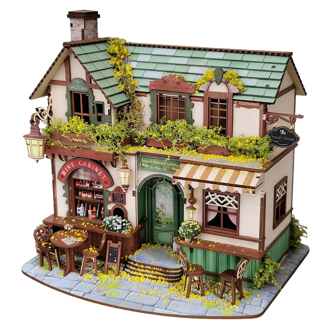 220PCS Forest Whisper Cottage 3D Wooden Puzzle DIY Miniature House