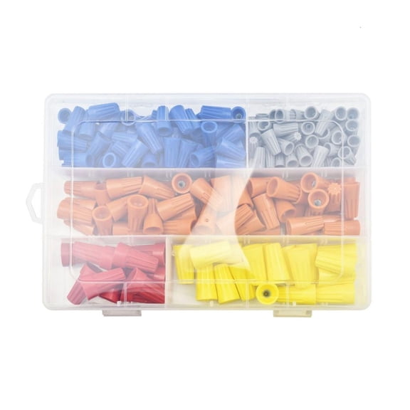 220Pcs Electrical Wire Caps Connectors Nut Insulating Insert Twist Wire Connectors with Spring Twist Nut Caps Enduring
