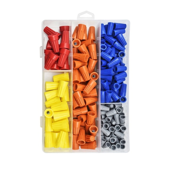220Pcs Insulating Insert Twist Wire Connectors Electrical Wire Connectors Screw Terminals With Spring Easy to Use