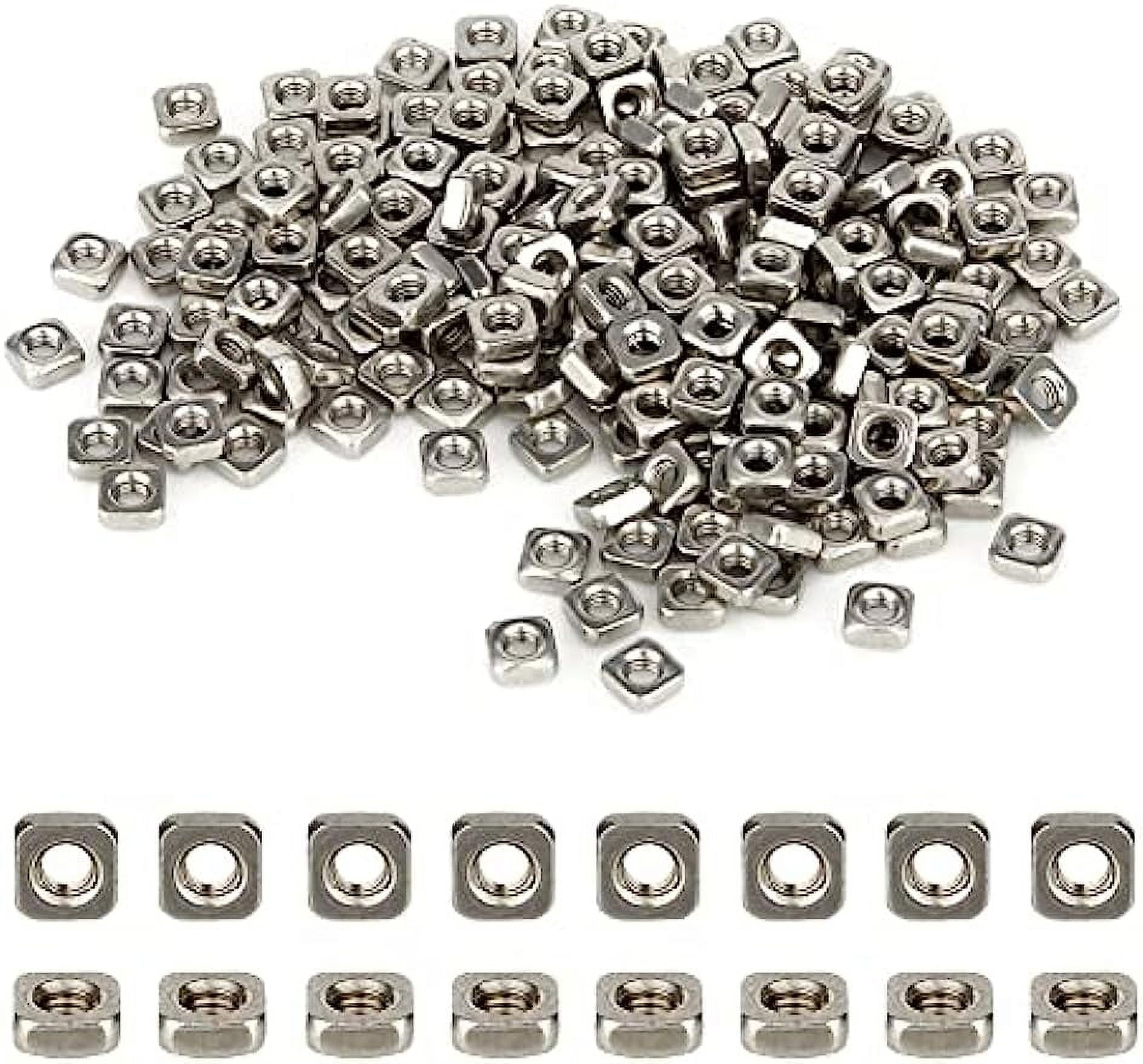 220Pcs Stainless Steel M3 Square Nuts Square Thin Nuts 5.4mm Insert Nut