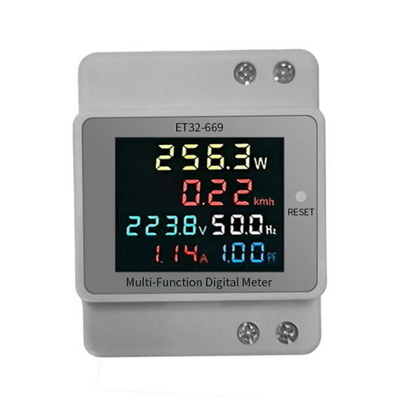 220V 100A Voltage Current Power Factor Active Electric Energy Frequency Meter