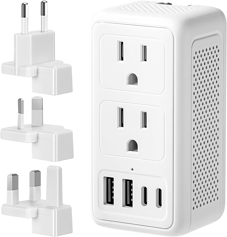 220V to 110V Voltage Converter for Hair Dryer Universal Travel Plug