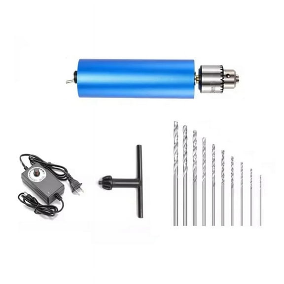 220V 13000rpm Stepless Speed-Adjustable Handheld Mini Metal Electric Grinder Multifunct Polishing and Engraving US Plug