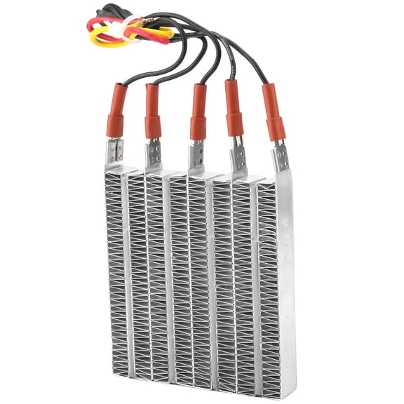 220V 1500W Electric PTC Ceramic Air Heater Element with Wire for Air Conditioner Humidifier Energy Saving Constant Temperature Aluminum PTC Heating Element 4.7 x 3.5 inches / 12.0 x 8.9 cm