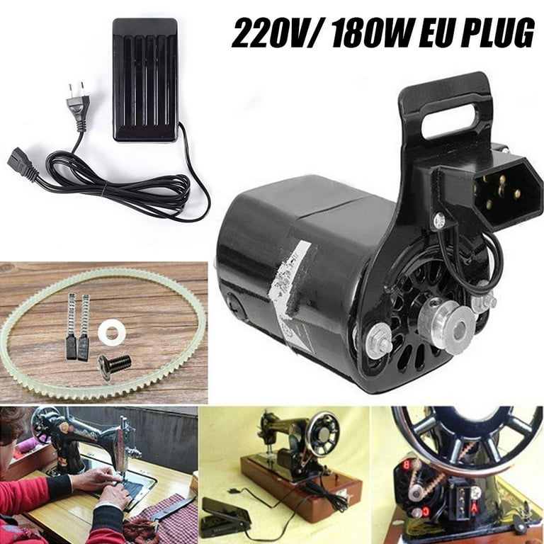220V 180W 0.9A Black Domestic Household Sewing Machine Motor with