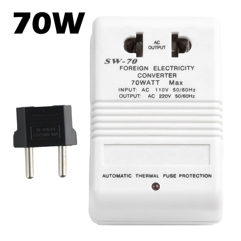 220V/240V To 110V/120V Down Voltage Converter Transformer 70W Transformer Travel