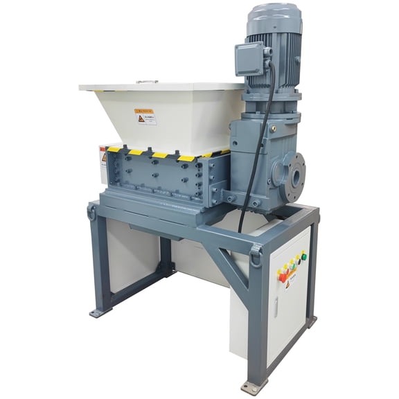 220V 3-Phase Dual Shaft Shredder Multi Purpose Metal Plastic Waste Recycling Crusher