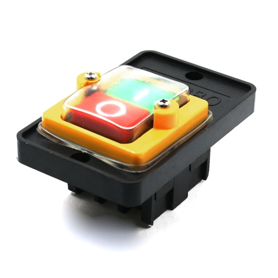 220V/380V 10A 6 Screw Terminals On/Off Latching Push Button Switch