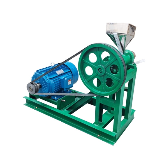 220V 3PH General Rice Corn Puffed Feed Extruder with Support Frame Extruding Feed Puffing Machine