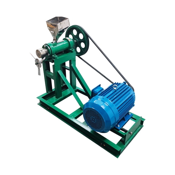 220V 3PH Rice Corn Puffed Extruder Feed Screw Extruding Puffing Machine with 4 Sets Mould