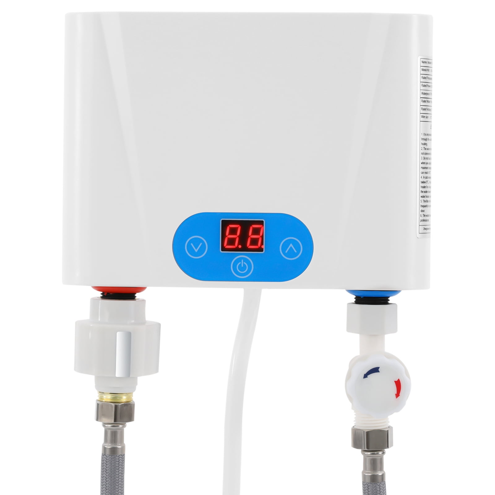 220V 5.5KW Mini Electric Tankless Water Heater, Instant Hot Water Heater with Touch Control, Wall Mounted, for Kitchen, Bathroom