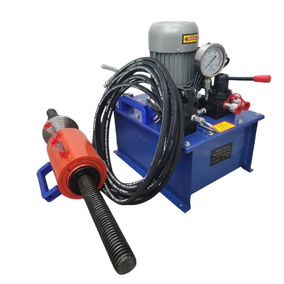 220V 70T Chain Pressing Sleeve Pressing Machine with 24L Hand Electric Integrated Pump for Excavator