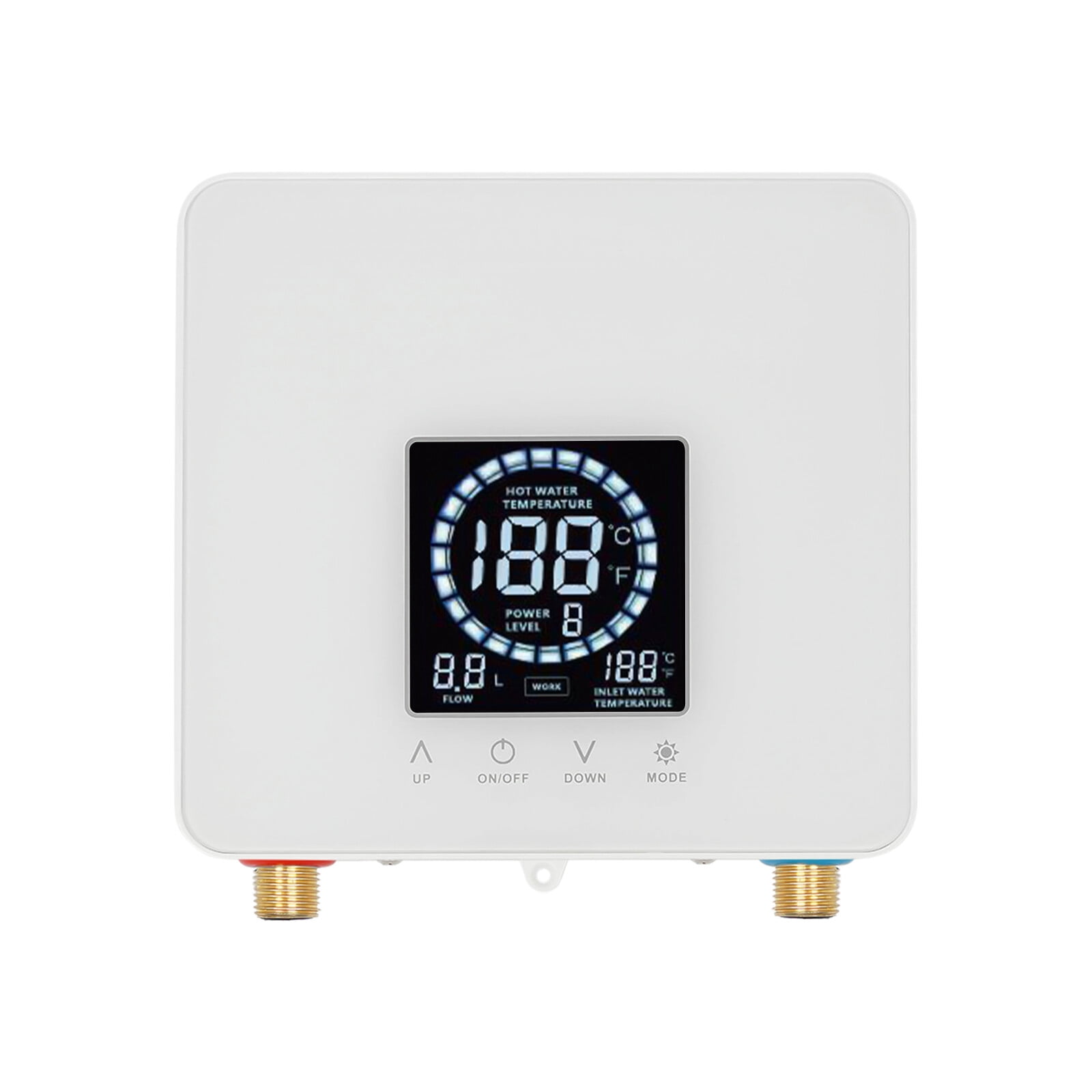 220V 7500W Water Heater, Instant Electric Water Heater, Cast Aluminum Heating Element, Fast Hot Water for Home, Bathroom, Kitchen