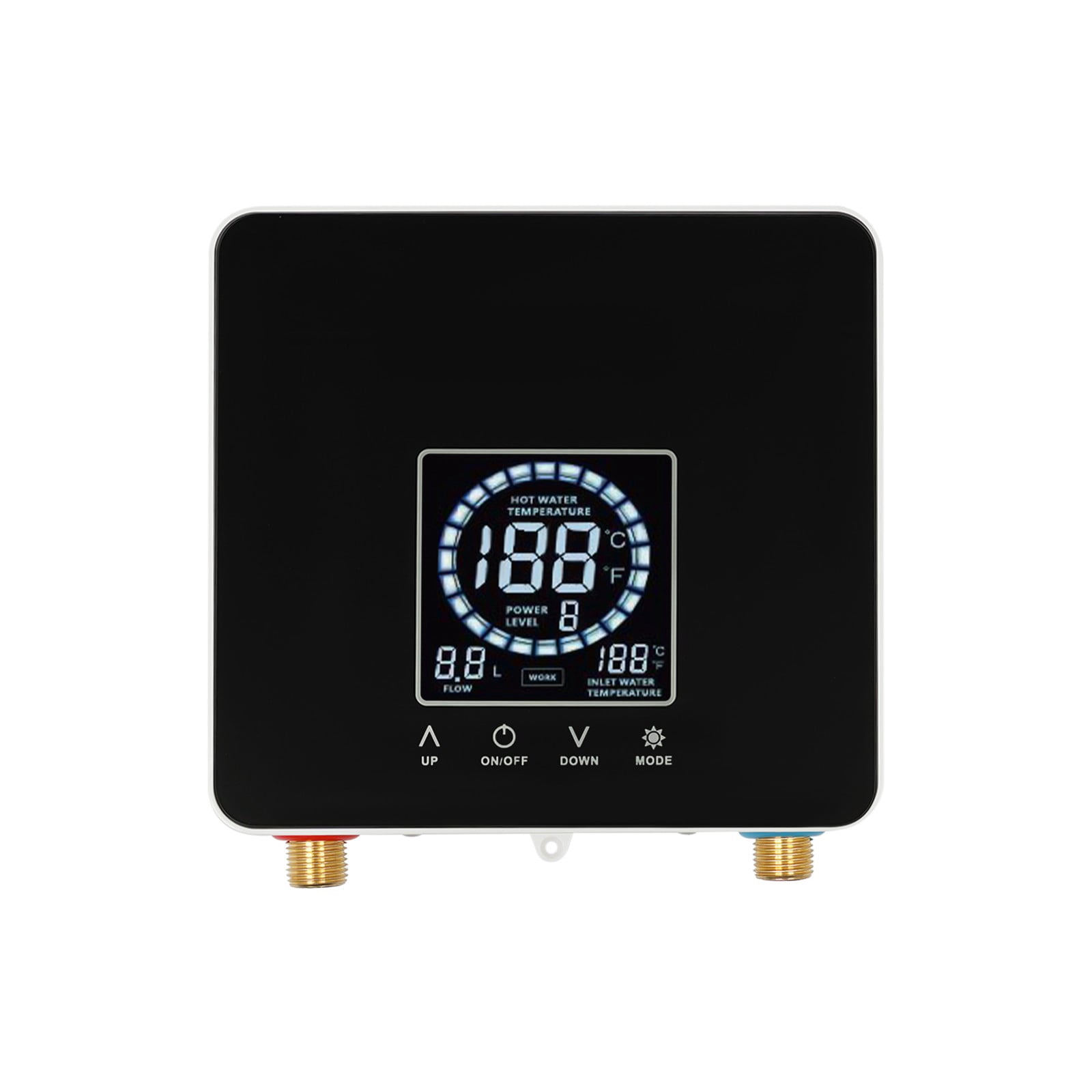 220V 7500W Water Heater, Instant Electric Water Heater, Cast Aluminum Heating Element, Fast Hot Water for Home, Bathroom, Kitchen