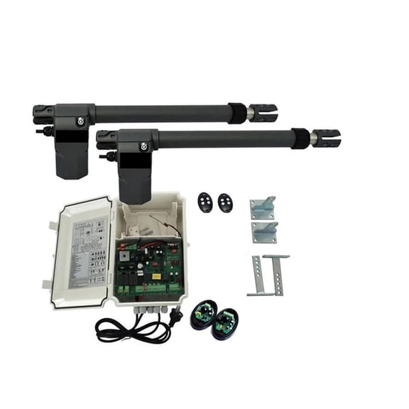220V AC Electric Linear Actuator 400kgs Engine Motor System Automatic Swing Gate Opener + 4remote Control