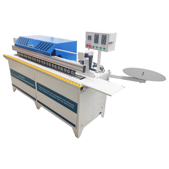 220V Automatic Linear Edge Bander Trimming End Cutting Polishing Machine with Dust Collection