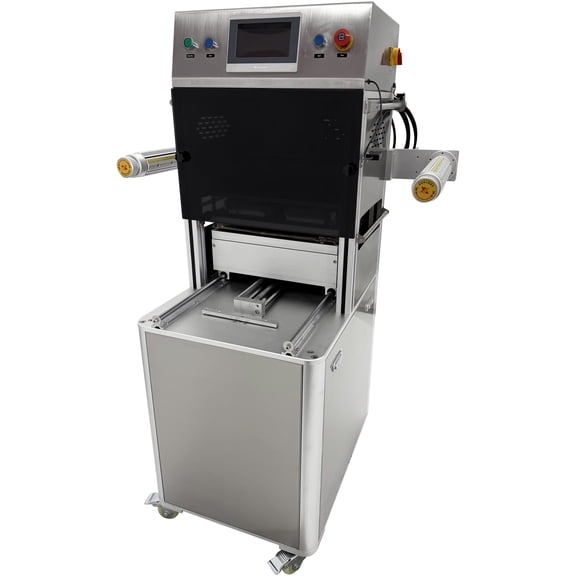 220V Automatic Meal Box Packaging Machine Vertical Tray Packaging Sealing Machine