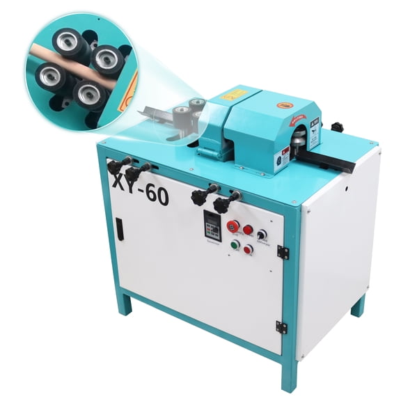 220V Automatic Single Round Bar Machine for Treatment of Wooden Lever with Converter Control Box