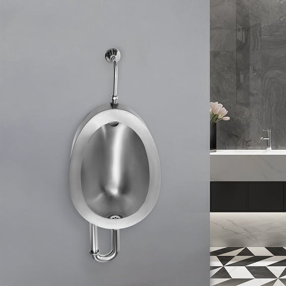 220V Automatic Wall Mounted Men's Bathroom Urinal Automatic Wall Mounted Men's Bathroom Urinal with Hidden Spout