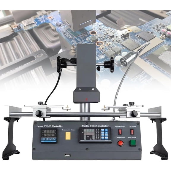 220V BGA Rework Station, Reflow Reballing Machine, For BGA, PBGA, CSP, Multi-layer Substrates, Heating Station,for Phone Computer Motherboard Repair
