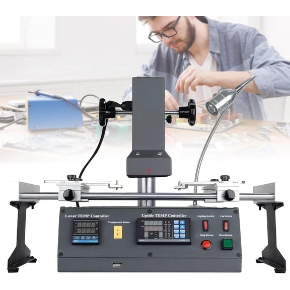 220V Board Rework Station, Phone Heating Repair Machine, With LED Lighting, Integrated Workbench, For Machinery Repair Shops, Manufacturing Plant