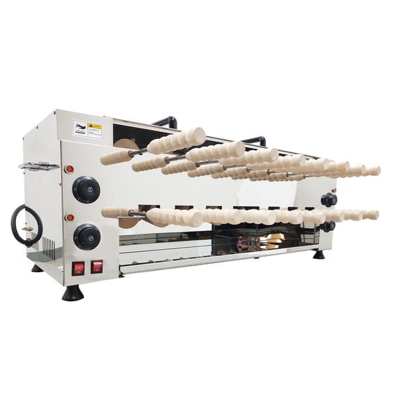 220V Chimney Cake Roll Oven Maker Commercial Electric Double-Layer Chimney Cake Baking Machine