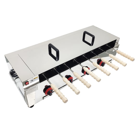 220V Commercial Chimney Cake Maker Machine with 8 Rollers Chimney Cake Maker Oven