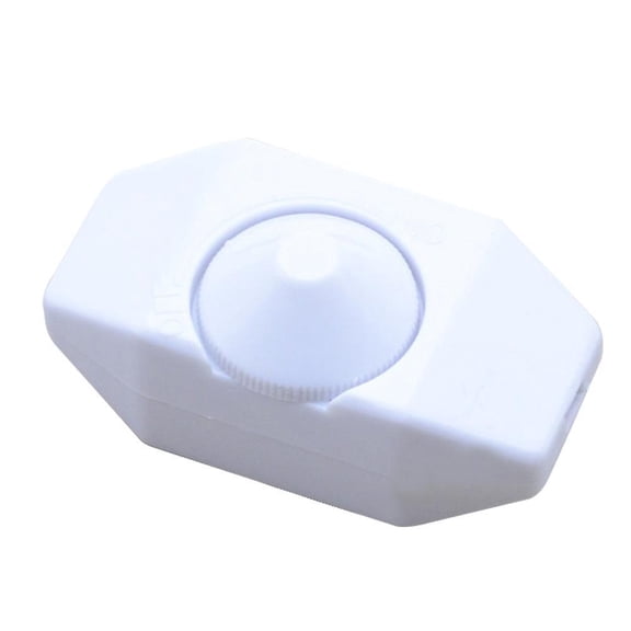 220V Dimmer Switch Knob, 1A for Desk Lamps, Adjustable Brightness Control, White & Black Replacement Core