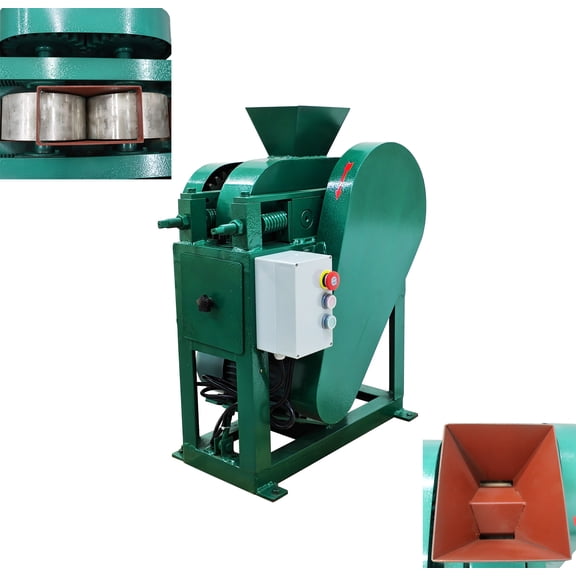 220V Double Roll Crusher Rock Stone Mineral Crushing Machine