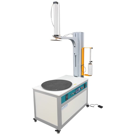 220V Electric Stretch Film Wrapping Machine 22.8" Turntable Wrapper Packager