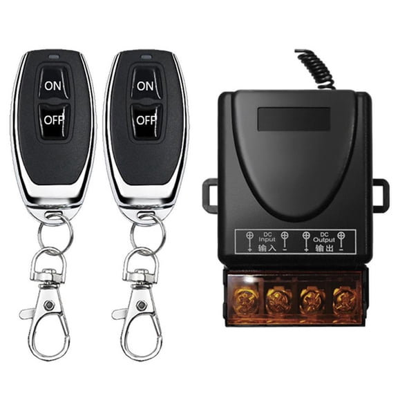 220V High Power Wireless Remote Control Switch with 2 Remotes, 3000W Load Capacity, 100m Range, Momentary/Self-Locking/Interlocking/Delay Modes, ABS Compact Design