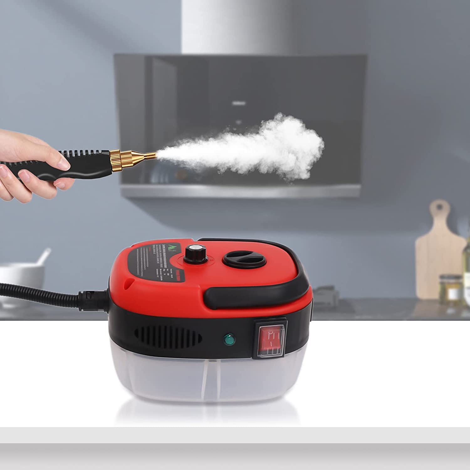 220V High Pressure Steam Cleaner 1500W Handheld Portable Steam Cleaner Machine High Temperature Collection Steam Cleaner for Kitchen Furniture