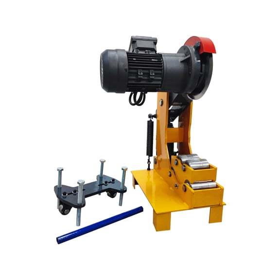 220V Hydraulic Fire Steel Pipe Cutter 0.79"-9.84" Galvanized Tube Cutting Machine 5T Jack Load