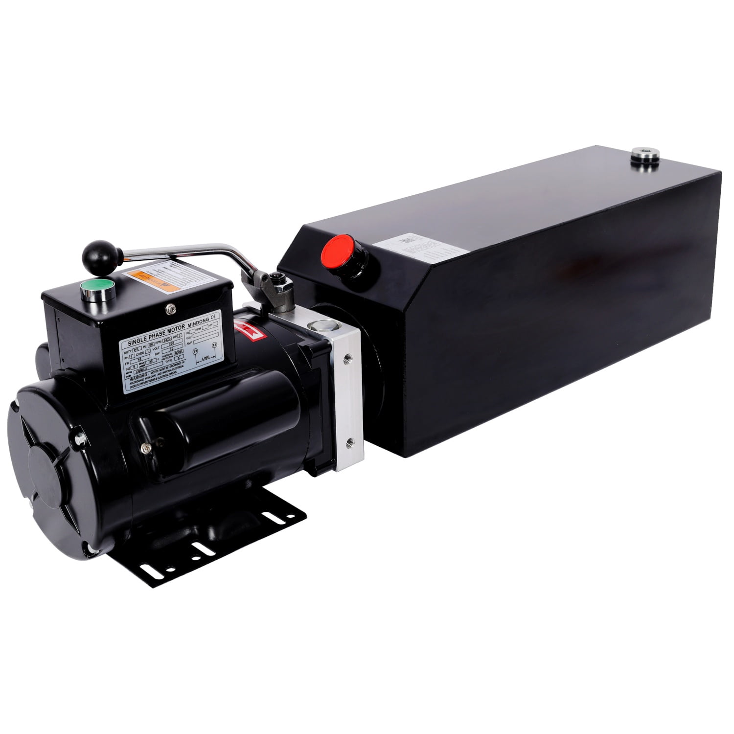 220V Hydraulic Power Unit, 3 HP, 2950 PSI, Single-Acting, Heavy-Duty, Dump Trailer Use